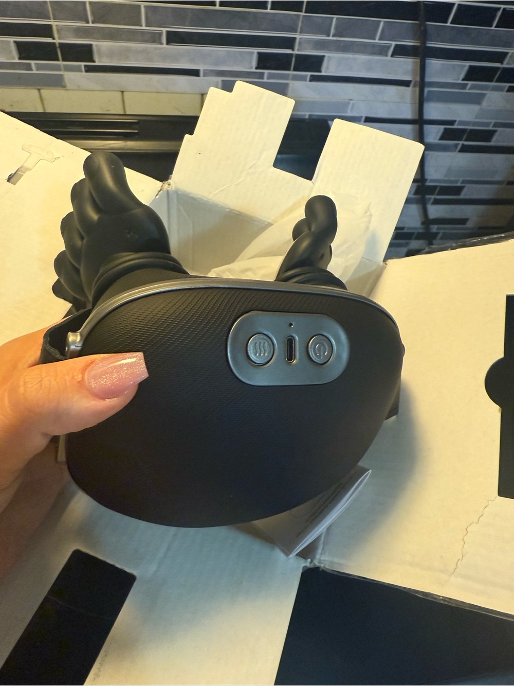 Handheld Black VR/AR Headset Accessory - Black